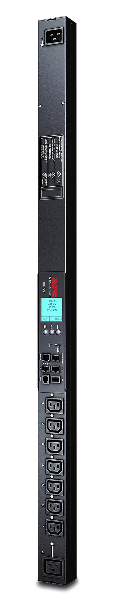APC by Schneider Electric Rack PDU 2G, Switched, Zerou, 20A/208V, 16A/230V, (7) C13 & (1) C19