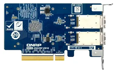 QNAP Dual-Port SFP28 25GBE Network Expansion Card, Low-Profile Form Factor, PCIe GEN4, image 8