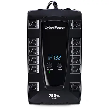 CyberPower Systems (USA) 450W Desktop Line Interactive LCD Avr 5-15P Plug 12 Outlet 15 Amp Compact 3-Year