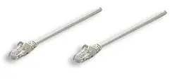 Intellinet Patch Cable Cat 5E UTP Gray 0.5 ft Snagless Boot