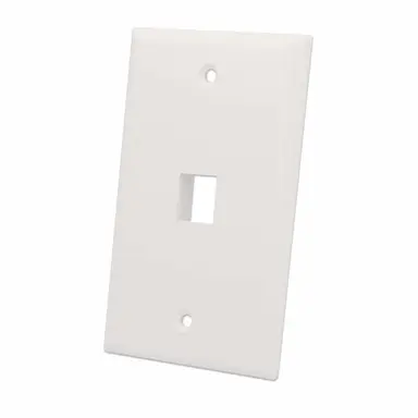 Intellinet 1-Outlet Keystone Wall Plate