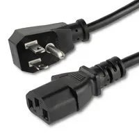 StarTech.com 10 ft (3M) 18AWG Flexible Computer Power Cord W/ Flat NEMA 5-15P and IEC 60320 C1, image 3