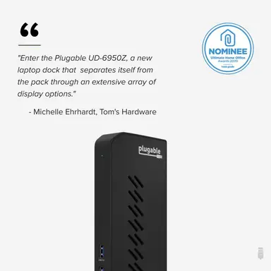 Plugable Technologies USB 3 & USB-C Dual 4K Display Docking Station with DP and HDMI for Windows & Mac, image 6