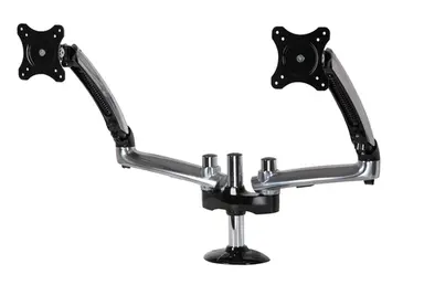 Peerless Industries Dual Monitor Desktop Arm Mount for up to 38 in Monitors - Black - Tilt +45/-90 DE, image 4