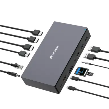 Verbatim Americas USB-C Pro Docking Station 17-in-1, image 5