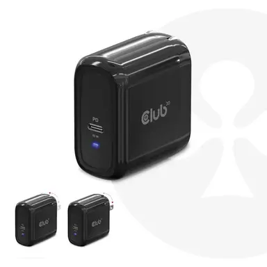 Club 3D B.V Single Port USB-C Travel Charger PPS 65W Gan Technology. Power Delivery (PD) 3.0, image 6
