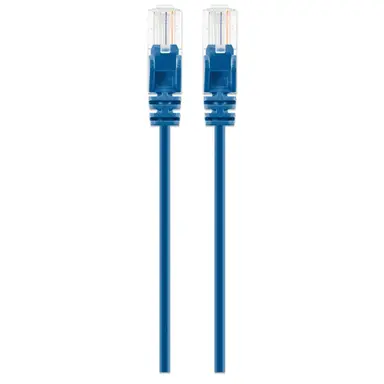 Intellinet Cat6a U/UTP Slim Network Patch Cable, 3 FT., Blue, image 8