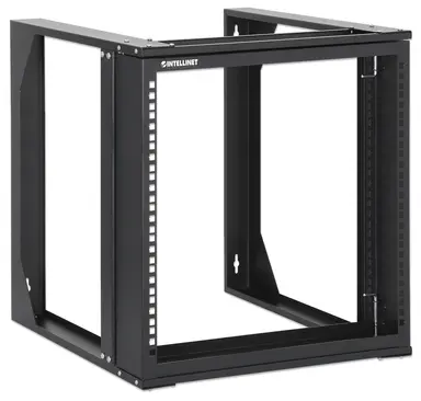 Intellinet 19 In. Wall Mount 2-Post Open Frame Network Rack, 9U, image 6