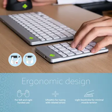 R-Go Numpad Break, Numeric Keypad, Bluetooth, White, image 7