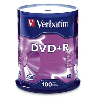 Verbatim Americas Verbatim Azo DVD+R 4.7GB 16X with Branded SURFACE-100PK Spindle, image 4