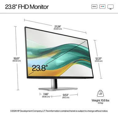 HP Sbuy S5 Pro 524PF 23.8 in FHD Monitor - C, image 8