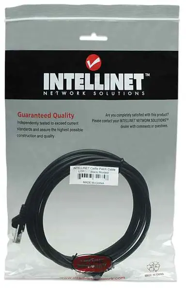 Intellinet 14 FT Black Cat5e Snagless Patch Cable, image 6
