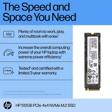 HP 512GB PCIE NVME SSD, image 6