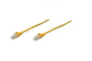 Intellinet Patch Cable Cat 5E UTP Yellow 0.5 ft Snagless Boot