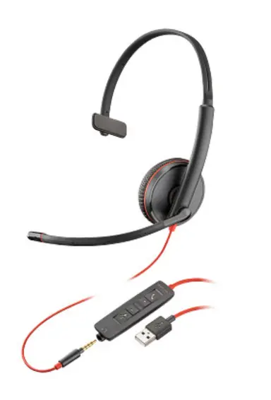 HP Poly BW 3215 USB-a HS TAA (Bulk 50) U.S. - English Localization