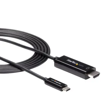 StarTech.com Black 6.6FT/2M USB Type C DP Alt Mode HBR2 to HDMI 2.0 Cable 4K 60HZ/1080P / 7.1, image 7