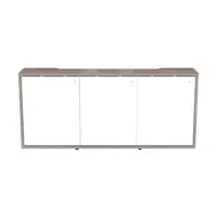Middle Atlantic C3 Credenza Woodkit 3BAY 27 D Hpl Walnut Heights, image 3