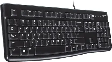Logitech K120 Corded Keyboard - Black - Bilingual for USA and Canada - US, image 7