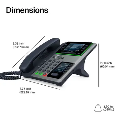 HP Poly Edge V650 Opensip Deskphone with Power Supply HP Poly Edge V650 Opensip, image 7