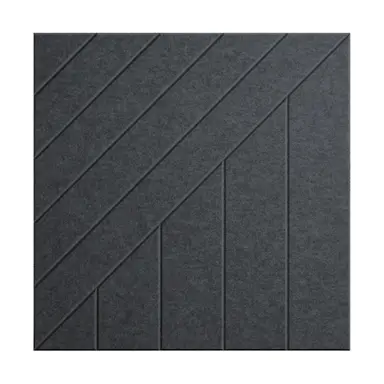 Middle Atlantic Trutile Acoustic Wall Panel in Charcoal Gray, Wide Slant Wide Slant 2X2, Standar, image 2