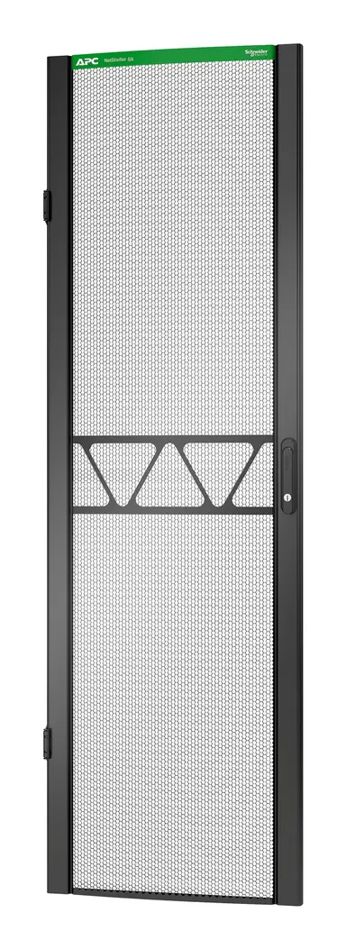 APC by Schneider Electric Netshelter SX GEN2 42U 600MM Wide Perforated Curved Door Black - Secured with 3