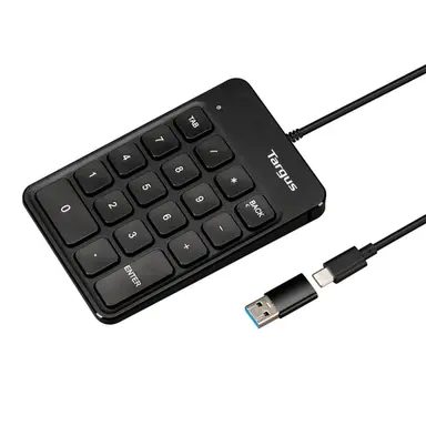 Targus USB-C/a Wired Numeric Ecosmart Keypad Black, image 4