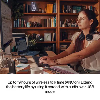 HP New Poly Voyager Focus 2-M USB-C-C Headset USB-C/a Adapter Charging Stand Custom, image 7