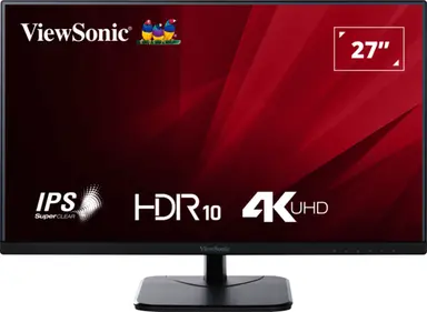 ViewSonic 27 in 4K IPS Monitor with HDMI, DisplayPort, 3840 × 2160 Resolution., image 2