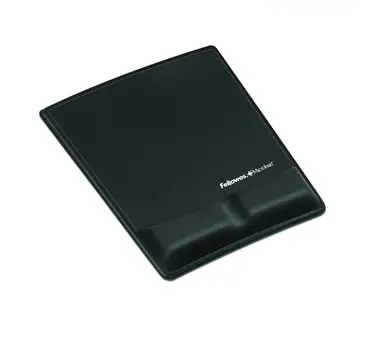 Fellowes Mousepad/Wrist Support W/Microban - Blac