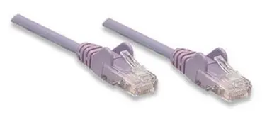 Intellinet 0.5 FT Purple Cat5e Snagless Patch Cable