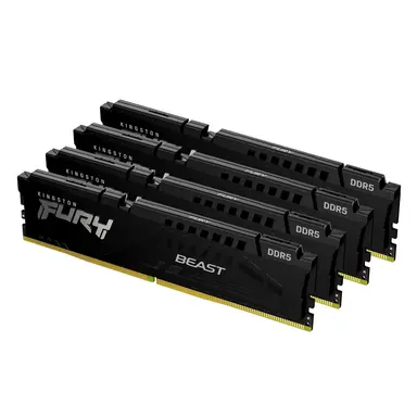 Kingston 128GB 5200MT/S DDR5 CL40 DIMM (Kit of 4) Fury Beast Black XMP