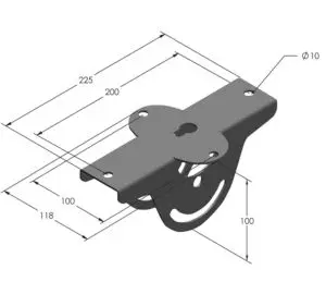 Peerless Industries Cathedral Ceiling Plate - White - Cathedral Ceiling Plate Can BE Angled up to 60, image 7