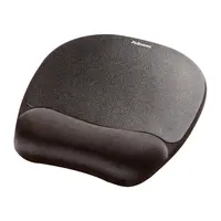 Fellowes Memory Foam Mouse Pad/Wrist Rest - Black.item H X W X D (INCHES):1.00 X 7.94 X 9, image 3