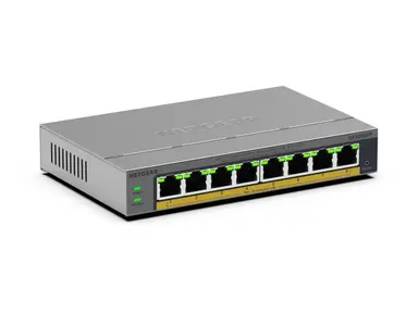 Netgear 8 Port Gigabit Ethernet Easy Smart High-Power POE+ Switch (123W)