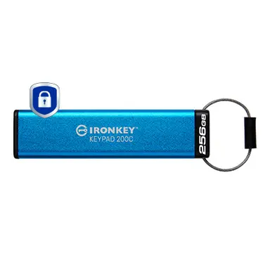 Kingston 256GB USB-C Ironkey Keypad 200C, Fips 140-3 LVL 3 (Pending) AES-256