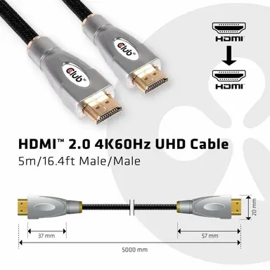 Club 3D B.V Compliant to HDMI with Ethernet Specification Version 2.0 Professional Quality, image 6