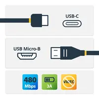 StarTech.com Charge and Sync Your USB 2.0 Micro-B Devices from a USB-C Host, Over Longer Dist, image 3