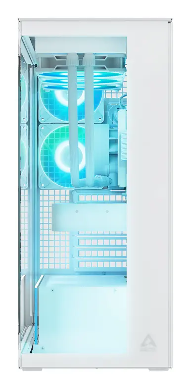 Arctic Cooling Xtender (WHITE)-PC Case-Mid Tower-Tempered Glass Panel-Included a-RGB Fans, image 6