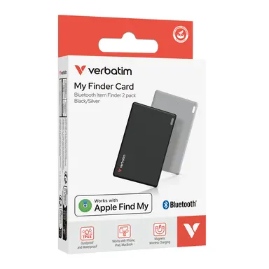 Verbatim Americas My Finder Card Bluetooth Item Finder 2PK - BLK, SLV, image 7