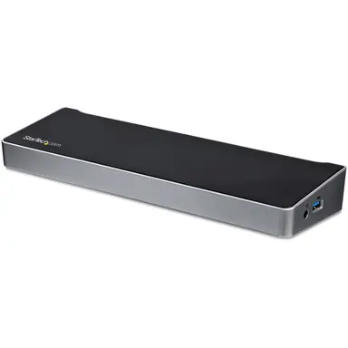 StarTech.com USB-C Dock 3 Video Outputs, 60W PD - 4X USB-a, 1X USB-C 5GBPS, NIC, Headset, K-S