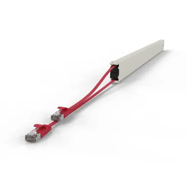 Synergy Micro Solution Patchbox.one Red 46RU Long Range CAT.6A Cassette the Flat CAT.6A Cable Inside TH, image 8
