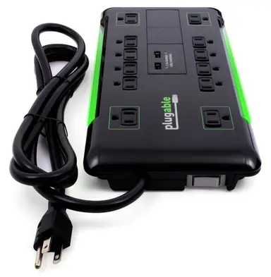 Plugable Technologies Plugable Surge Protector Power Strip with USB and 12 AC Outlets, Built-in 10.5W, image 6