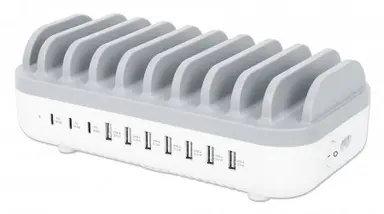 Manhattan - Strategic 10-Port USB Charging Station - 120 W