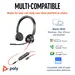 HP Poly Blackwire 3325 Stereo Microsoft Teams Certified USB-C Headset +3.5MM Plug, image 5