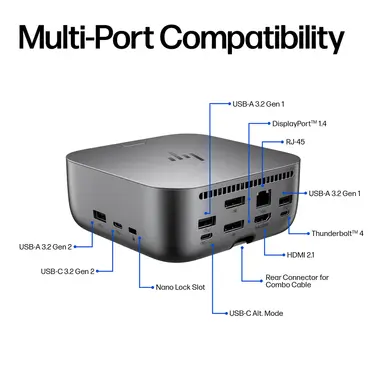 HP Thunderbolt 4 Ultra 280W G6 Dock - 8-12 Week LT, image 7