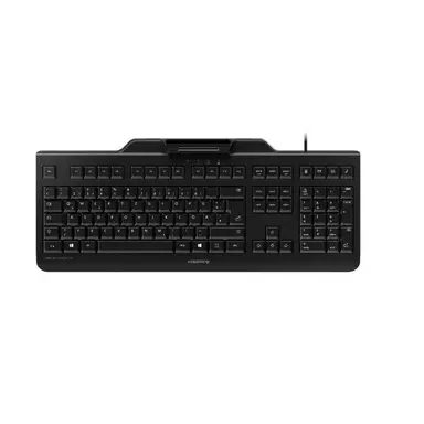 Cherry Americas Black USB Keyboard with Smart Card READER. US INTL. 104+4 Key Position LAYOUT. T