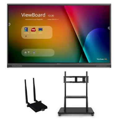 ViewSonic ViewBoard Bundle Includes the Following Items: - ViewBoard IFP8652-1C 4K Interac