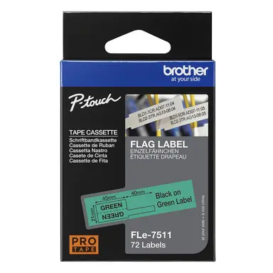 Brother International Corporat 0.82 IN X 1.7 IN (21MM X 45MM) 0.41 IN X 1.7 IN (10.5MM X 45MM) Folded Polyest, image 8
