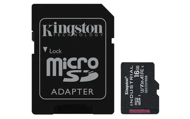 Kingston 16GB Microsdhc Industrial C10 A1 Pslc Card + SD Adapter