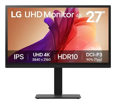LG Electronics USA 27 LG Monitor, 3840 × 2160, 16:9 IPS, Freesync, DP